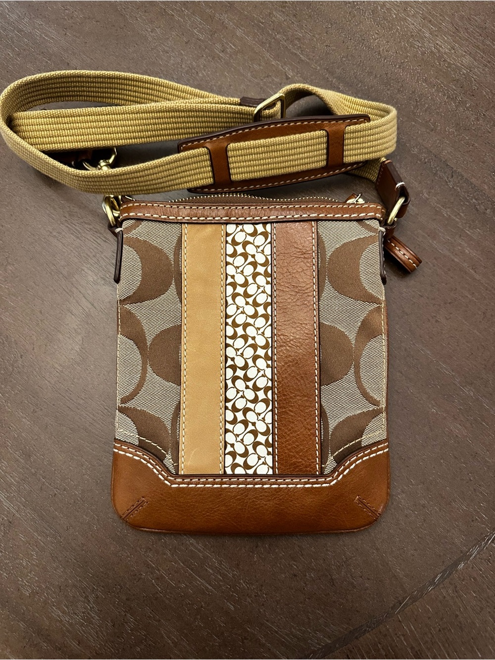 Coach Signature Swingpack Crossbody Bag